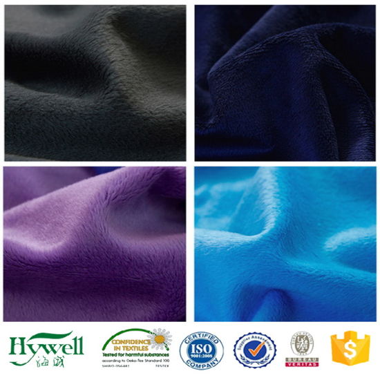 Polyester Velboa Fabric / Plush Toy Fabric for Textile